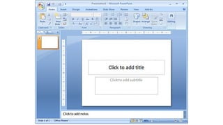 Microsoft PowerPoint User Interface MS PowerPoint | PPTX
