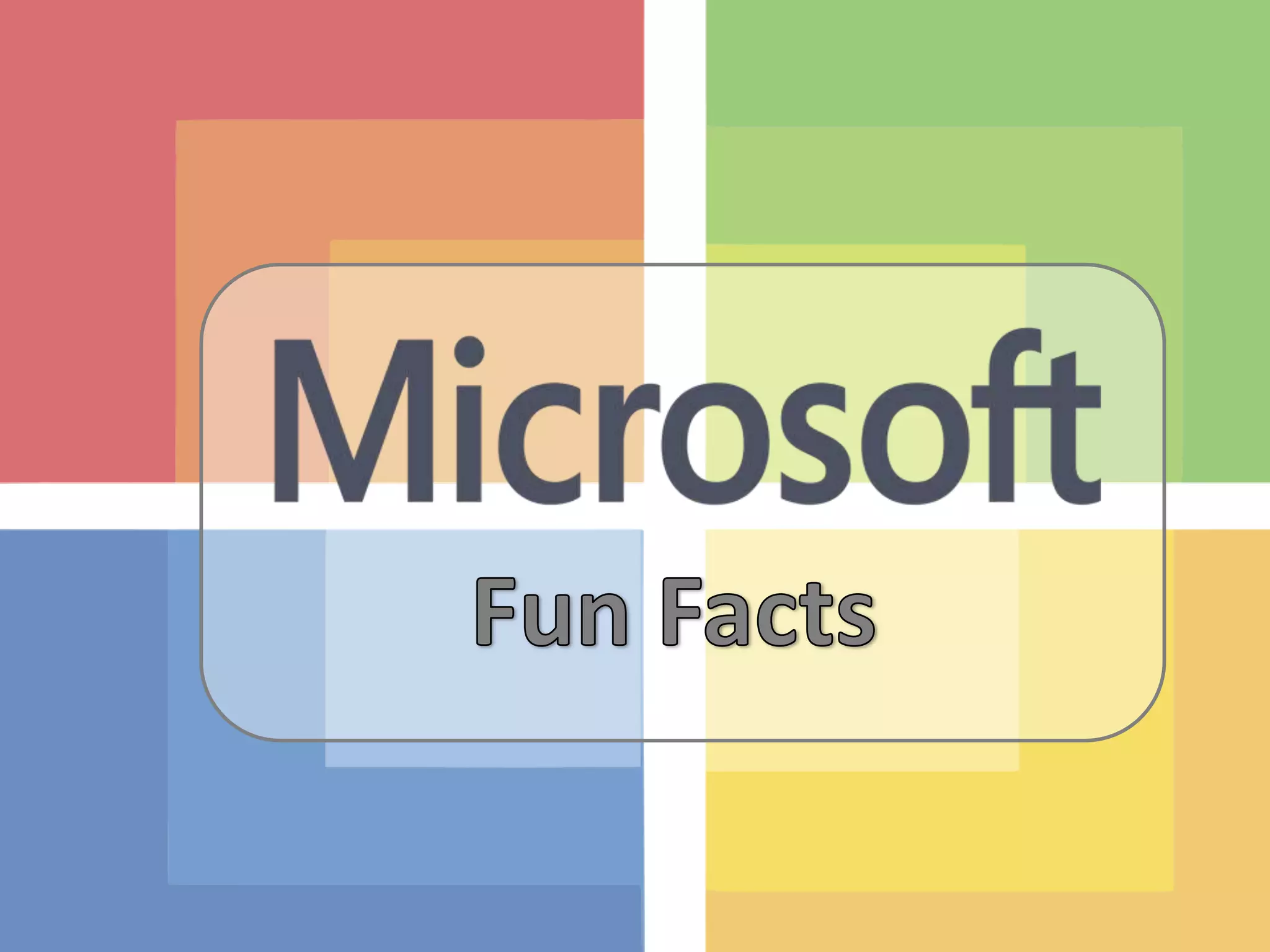 Microsoft Fun Facts PPTX