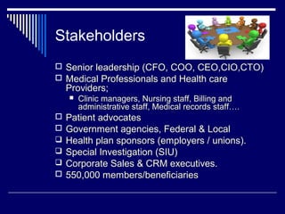 Health Care Information Exchange Strategy & Roadmap | PPT