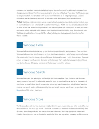 Microsoft privacy statement | PDF