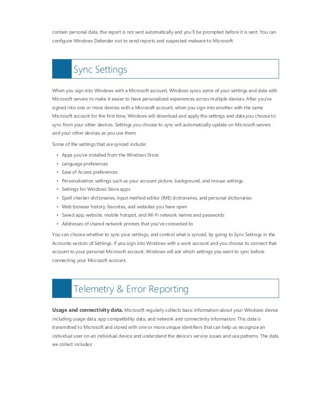 Microsoft privacy statement