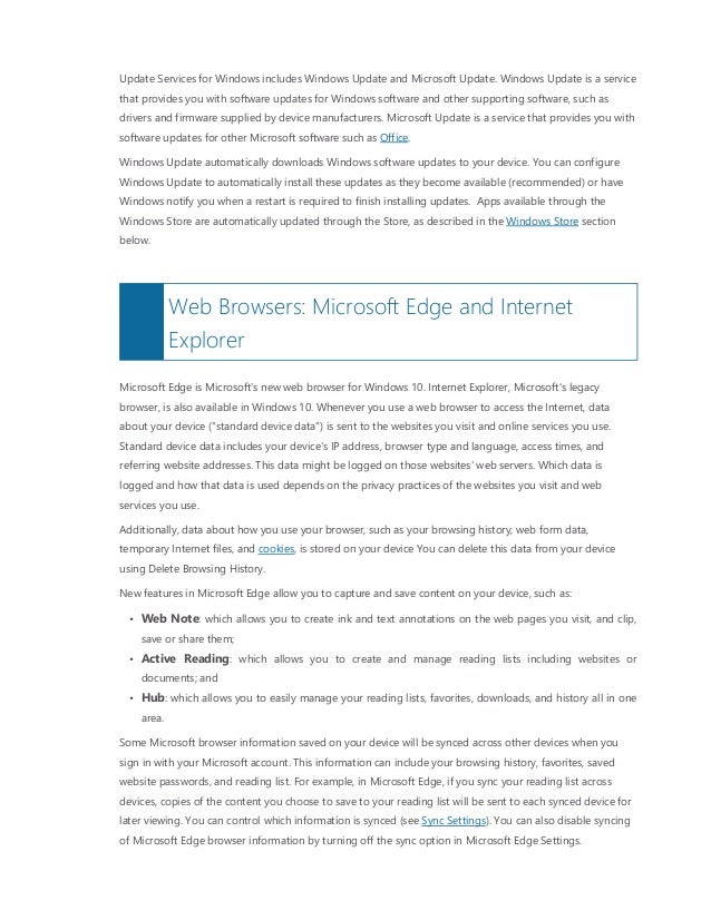 Microsoft privacy statement