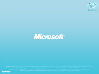 Microsoft private cloud | PPTX