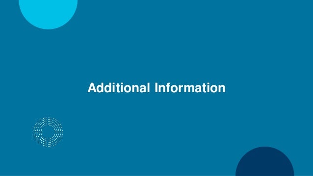 Additional Information
 
