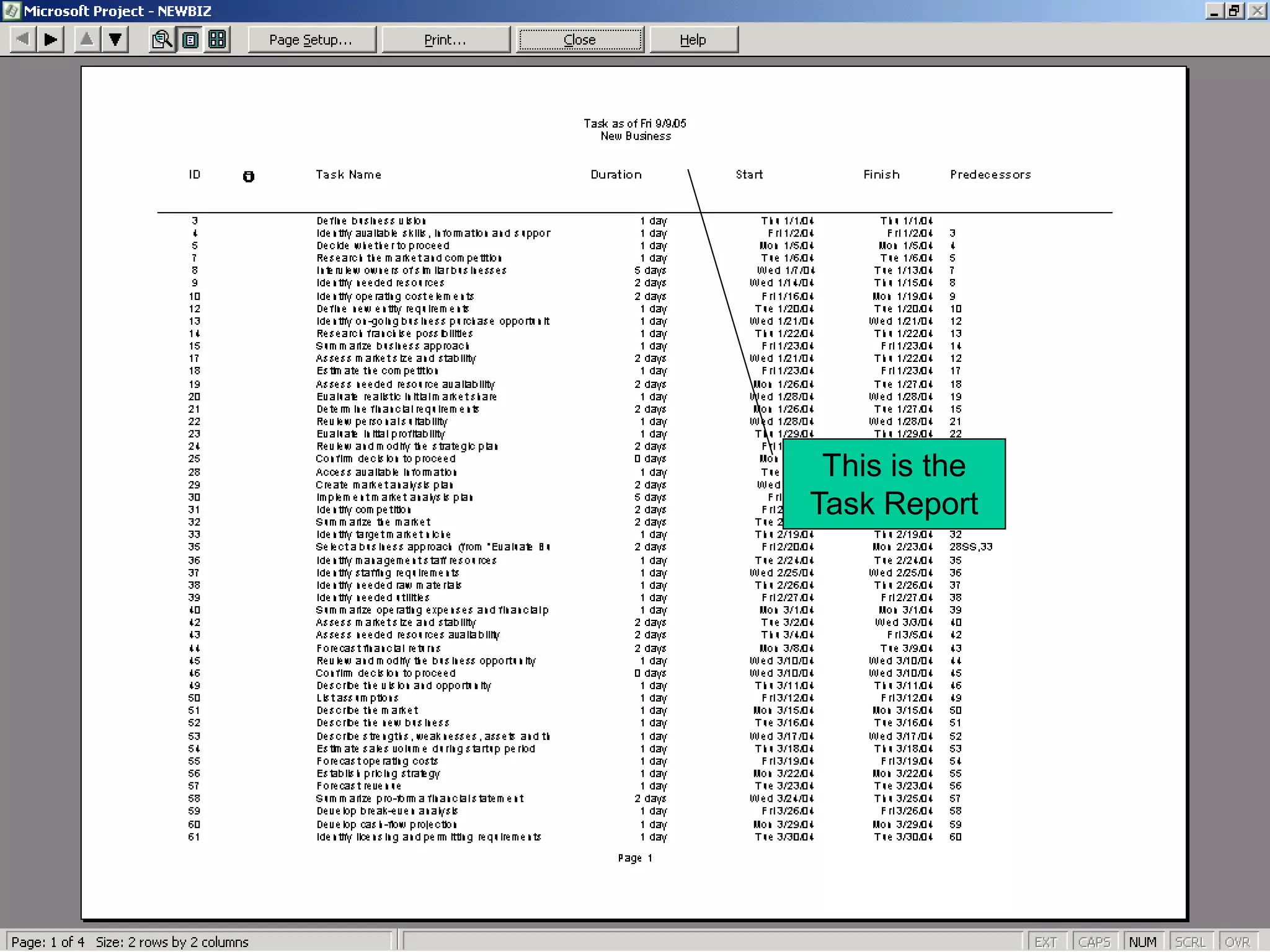 This is the
Task Report
 