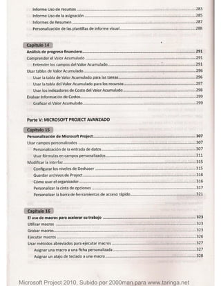 Microsoft project 2010 (final)