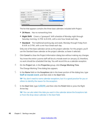 Microsoft project 2013 step by step | PDF