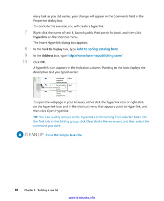 Microsoft project 2013 step by step | PDF