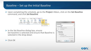 Set Baseline In Ms Project Microsoft Project Foundations Course.pptx