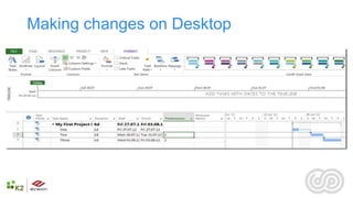 Making changes on Desktop