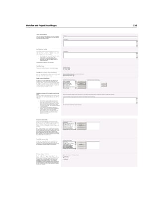 Workflow and Project Detail Pages   235
 