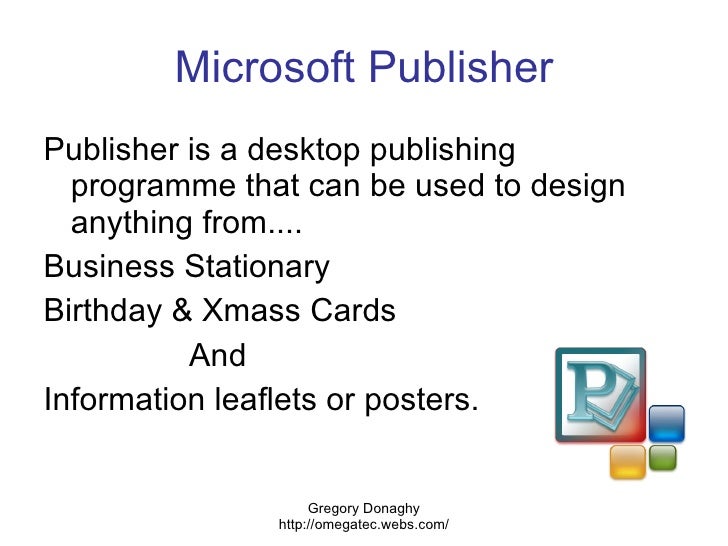 microsoft publisher overview ms publisher lesson plans