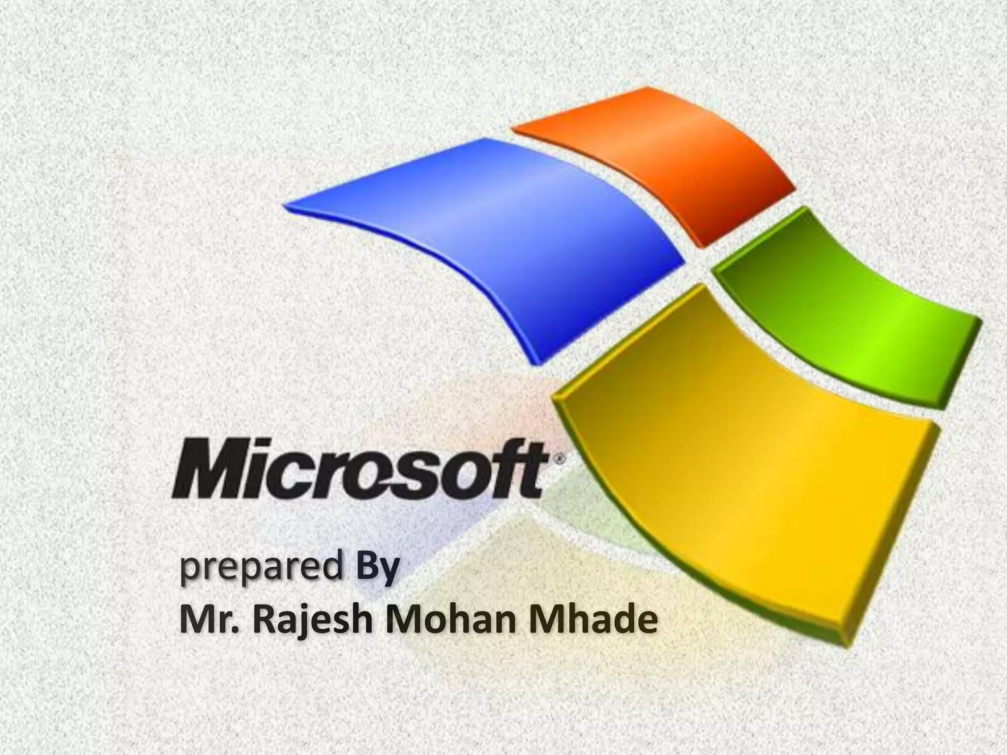 prepared By
Mr. Rajesh Mohan Mhade
 