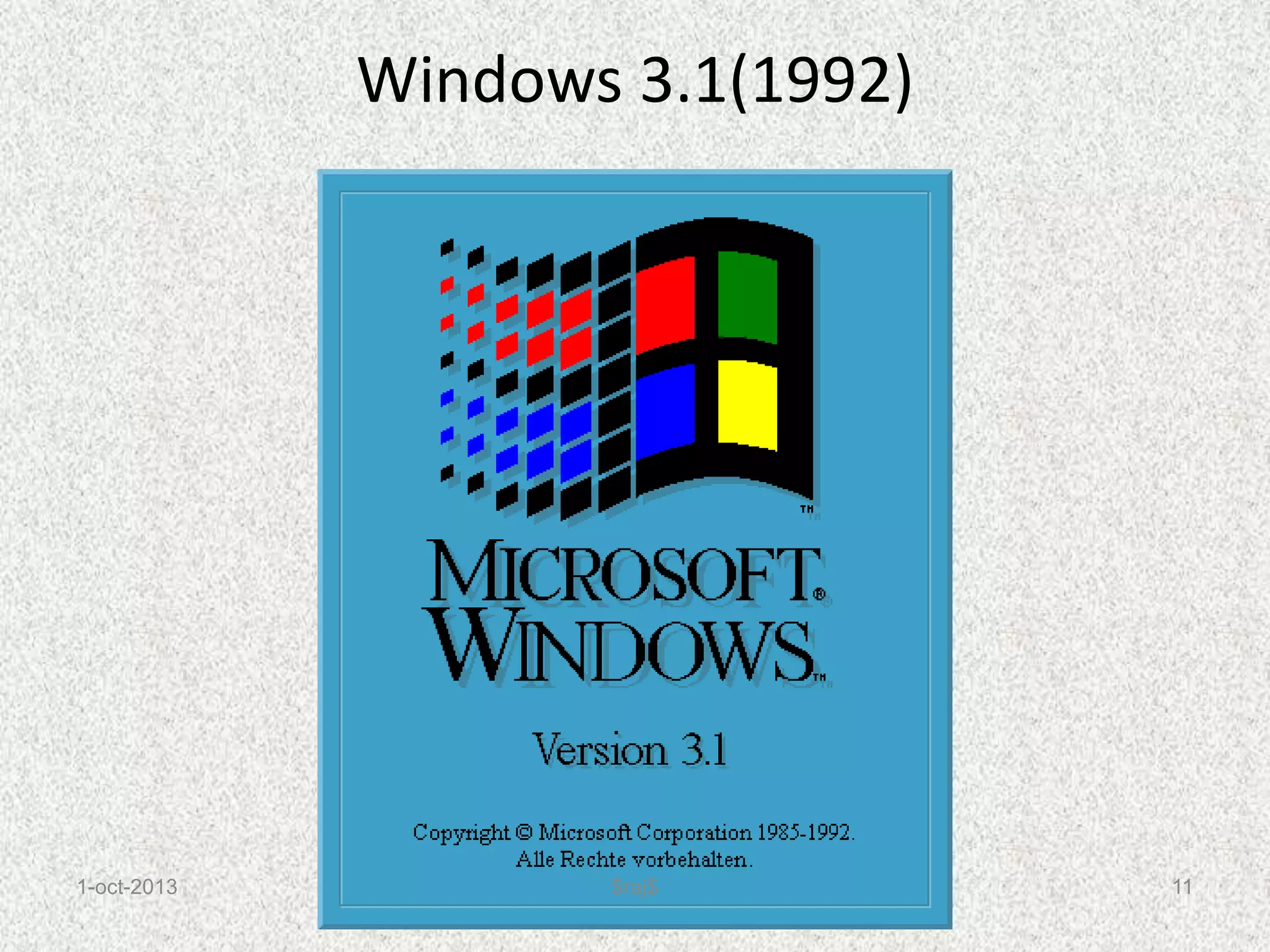 Windows 3.1(1992)
1-oct-2013 11
$raj$
 
