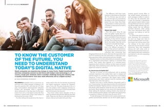 www.retailcouncil.org/cdnretailer14 | CANADIAN RETAILER | THE MARKETING ISSUE THE MARKETING ISSUE | CANADIAN RETAILER | 15
PARTNER MESSAGE MICROSOFT
TO KNOW THE CUSTOMER
OF THE FUTURE, YOU
NEED TO UNDERSTAND
TODAY'S DIGITAL NATIVE
Retail companies are experiencing change on many fronts. Digital transformation
and how companies connect to and thrive with today’s new technology is, of
course, a huge part. However, there is another challenge facing the industry that
is equally transformative: how does retail effectively sell to a digital society?
BY DAVE RODGERSON, MICROSOFT
MILLENNIALS represent both an enormous op-
portunity and a great example in helping to ad-
dress this question. IDC calls them the “5i” shop-
pers: Instrumented, Interconnected, Informed,
In-place and Immediate. What is significant
about millennials is that they were the first gen-
eration born into a truly digital society. But they
continue to spend most of their retail dollars at
brick-and-mortar stores. Why?
	 I’m often talking with people about the ways re-
tailers need to blur the line between the physical
and digital experience; creating the “phygital”
space, if you will. The great thing about this is it
not only creates a more engaging customer ex-
perience, but it also serves to drive business back
and forth between the channels.
	 One of the coolest recent examples of this is
what Tim Hortons did with their offering of hockey
cards. These are a lot like the cards that kids have
always collected and traded with each other.
Millennials still make the majority of purchases at physical stores, presenting retailers with opportunity to offer engaging experiences.
	 The difference with these cards,
however, is that when you download
the Tim Hortons app and look at
the card through your smartphone,
the player on the card becomes ani-
mated. You see Carey Price flash-
ing the leather to make a great save,
or Sydney Crosby going top-shelf to
score a goal.
Where’s the value?
	 Now that you’re using the app,
Tim's can gather a great deal of in-
formation that may have been previ-
ously unavailable to them about your
frequency of shop and the products
you like. This is where the pot of gold
lies for the retailer. Data that can be
turned into actionable knowledge.
	 Consumers in the future will
have a far different perception of
privacy than previous generations.
The digital dative knows that you’re
collecting data concerning their
shopping behaviours. In return, they have the expectation that
you’ll do something with that information to make their shop-
ping experience easier, entertaining and more valuable.
	 Research points out that millennials are extremely interest-
ed in experiential environments, seeking to customize their
worlds. Their loyalty often depends on a customer-centric
experience that’s tailored to deliver on their wants and needs
right away. Their underlying need is that they want to feel en-
gaged and valued as customers.
So, how do we accomplish this?
	 The aim, of course, is to hit millennials with an exciting
customer experience that makes them want to engage and
pull-the-trigger on a purchase. One major focus is leveraging
interactive in-store components like digital signs, kiosks,
touchscreens, and videos, making it easy for customers to get
what they want, when they want it.
	 Another focus area is mobile. Retailers desperately need to
turn “showrooming” into sales opportunities with omnichannel
marketing strategies. Tapping into how customers use their mo-
bile phones while shopping inside the store can yield immedi-
ate results. Many shoppers go into stores with smartphones in
hand, looking for discounts, reading reviews over social net-
works, checking product details—and maybe even buying from
a competitor’s website—all while using the store’s Wi-Fi.
	 To take advantage of this behavior and combat potential com-
petitive encroachment, retailers can use Wi-Fi splash pages to
promote special in-store offers, or
use mobile location technology to
push messages or offers to consum-
ers when they are physically near
a store. By knowing a smartphone
user's precise location within a store
through Bluetooth beacons, retailers
can deliver highly relevant and com-
pelling content that can influence
purchase decisions, while giving
them more information about what
customers are looking at, and for
how long.
	 So, while today digital transform-
ation dominates the conversation,
we must not forget that there is
another paradigm shift occurring—
how buyers are drifting away from
the coldness of the retail online
space and into the warmth of brick-
and-mortar. How well companies
address this shift today could ul-
timately determine their future suc-
cess, helping them stay competitive
and relevant in the ever-expanding
digital frontier.
Find out how Microsoft Dynamics
for Retail can help you offer your
customers a unique value prop-
osition, delivering the connected,
personal, and relevant experiences
that customers expect, while bridging
the gap between in-store and digital
experiences with seamless CRM and
e-commerce solutions. To find out
more, visit www.microsoft.com/en-
us/dynamics365/home
 