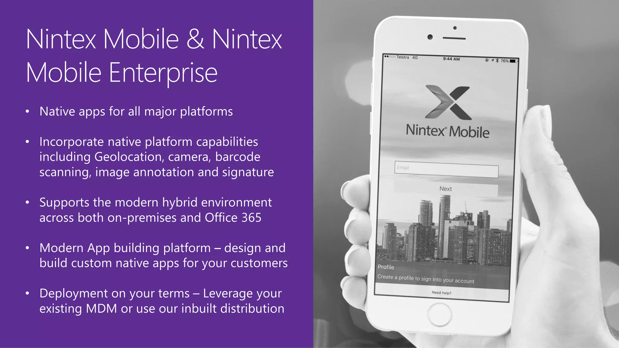 Nintex Mobile & Nintex
Mobile Enterprise
 