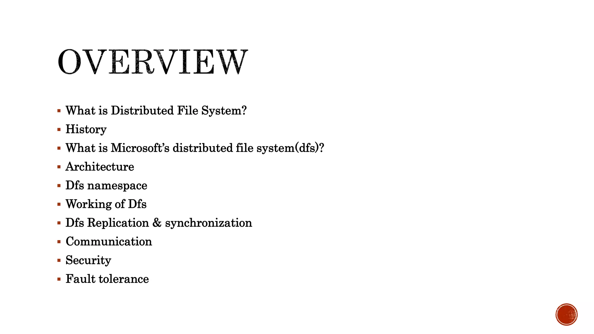 Microsoft's distributed file system | PPT