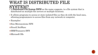 Microsoft's distributed file system | PPT