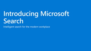 Getting started with Microsoft Search | PPT