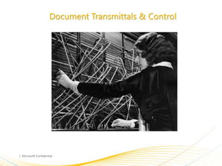 Document Transmittals & Control
 