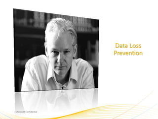 Data Loss
Prevention
 