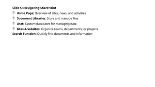 Microsoft Sharepoint introduction for beginner.pptx