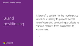 Situation Analysis: Microsoft