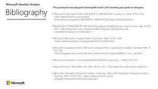 Situation Analysis: Microsoft