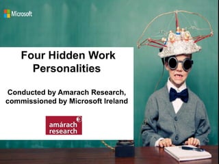 Four Hidden Work
Personalities
Conducted by Amarach Research,
commissioned by Microsoft Ireland
 