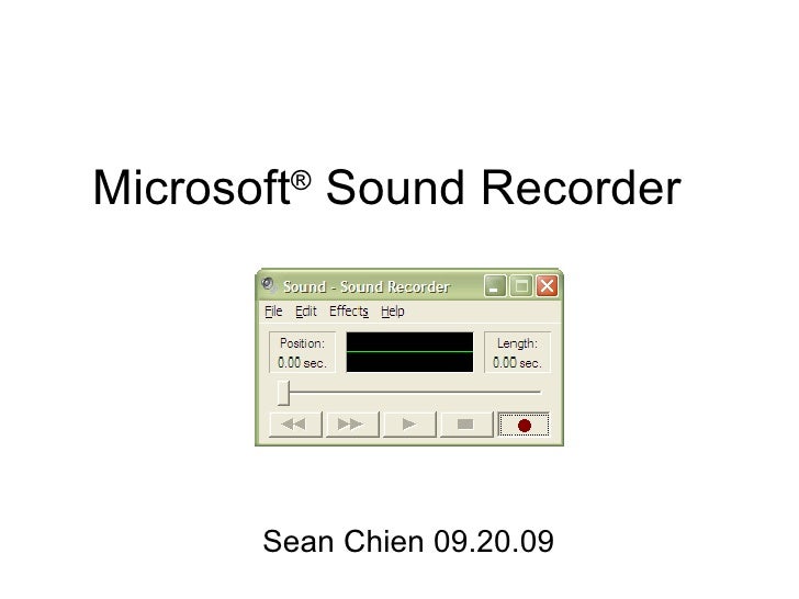 microsoft voice recorder
