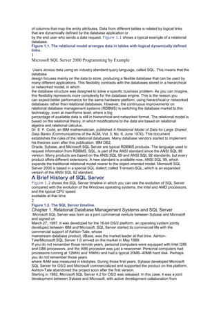 Microsoft sql server 2000 programming by example | DOCX