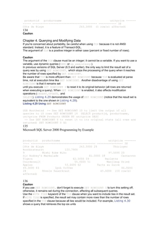 Microsoft sql server 2000 programming by example | DOCX