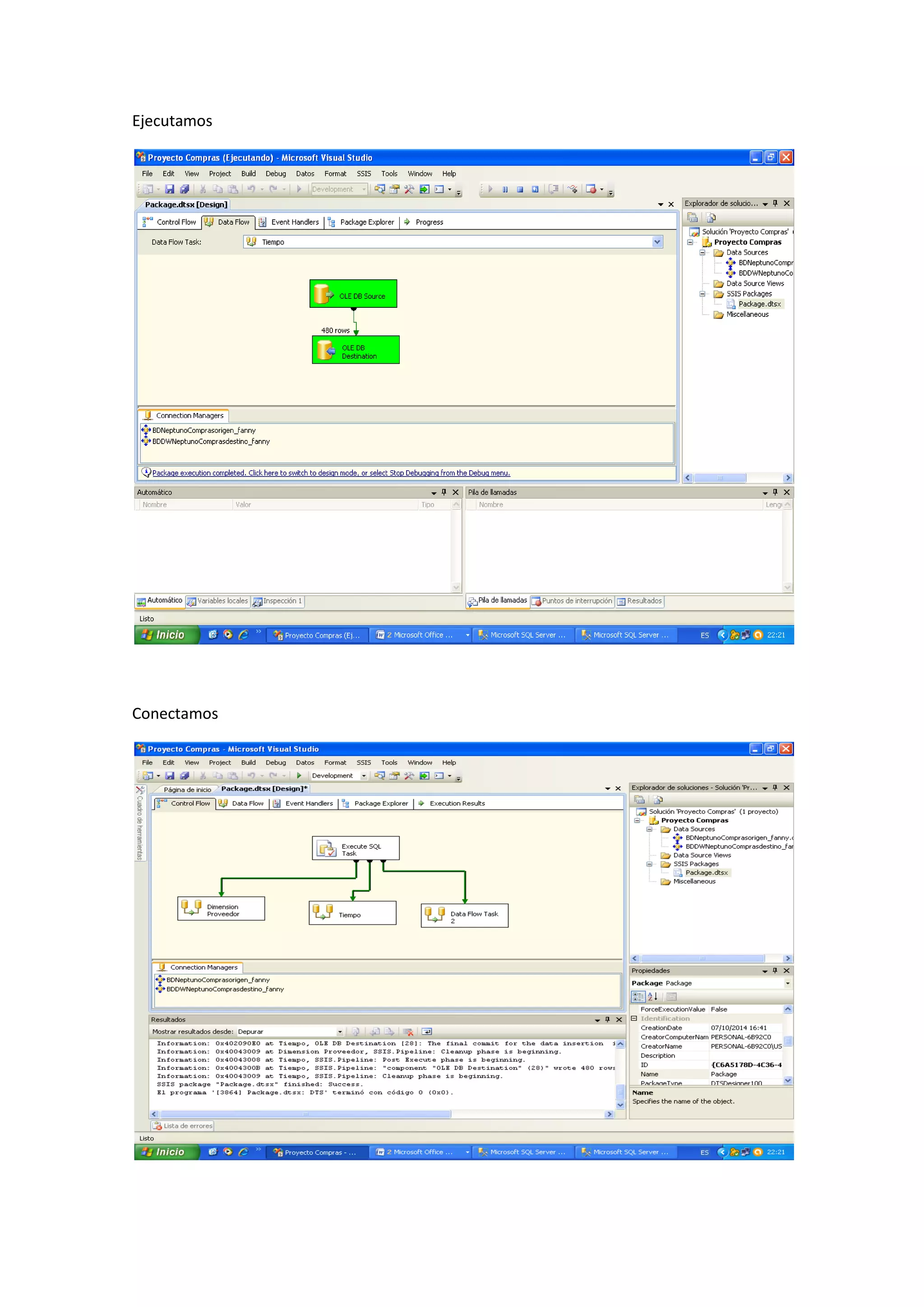 Ejecutamos
Conectamos
 