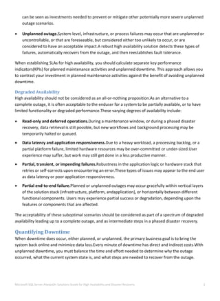 Microsoft SQL Server always on solutions guide for high availability ...