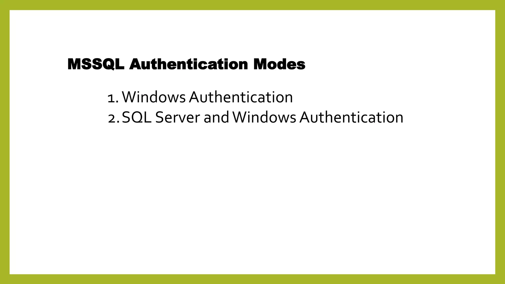 Microsoft SQL Server Database Administration.pptx | Databases ...