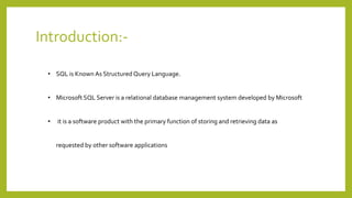 Microsoft SQL Server Database Administration.pptx
