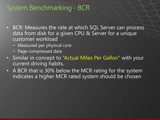 System Benchmarking - BCR

•


    −
    −
•                Actual Miles Per Gallon

•
 
