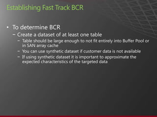 Establishing Fast Track BCR

•
    −
        −

        −
        −
 