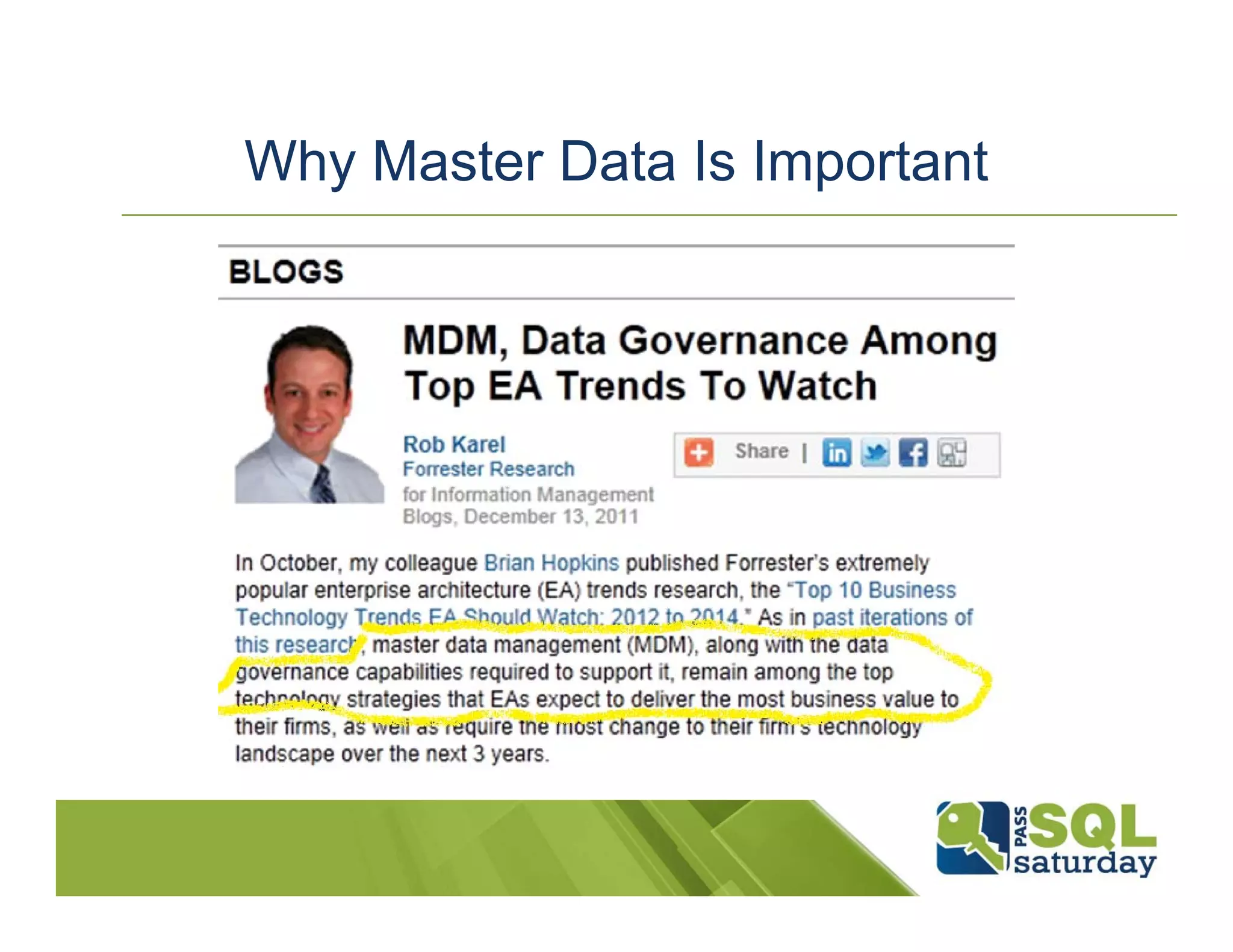Why Master Data Is Important 