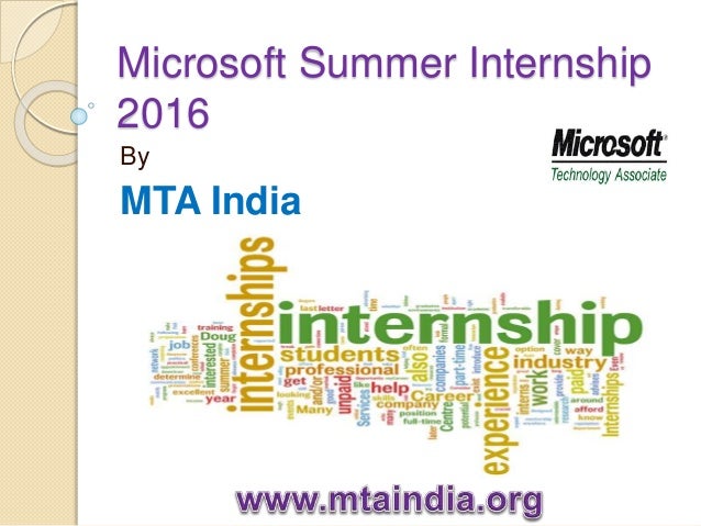 internship microsoft