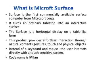 Microsoft surface | PPTX