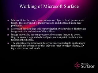 Microsoft Surface Technology | PPTX
