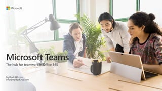 Microsoft Teams
The hub for teamwork in Office 365
MyDock365.com
info@mydock365.com
 
