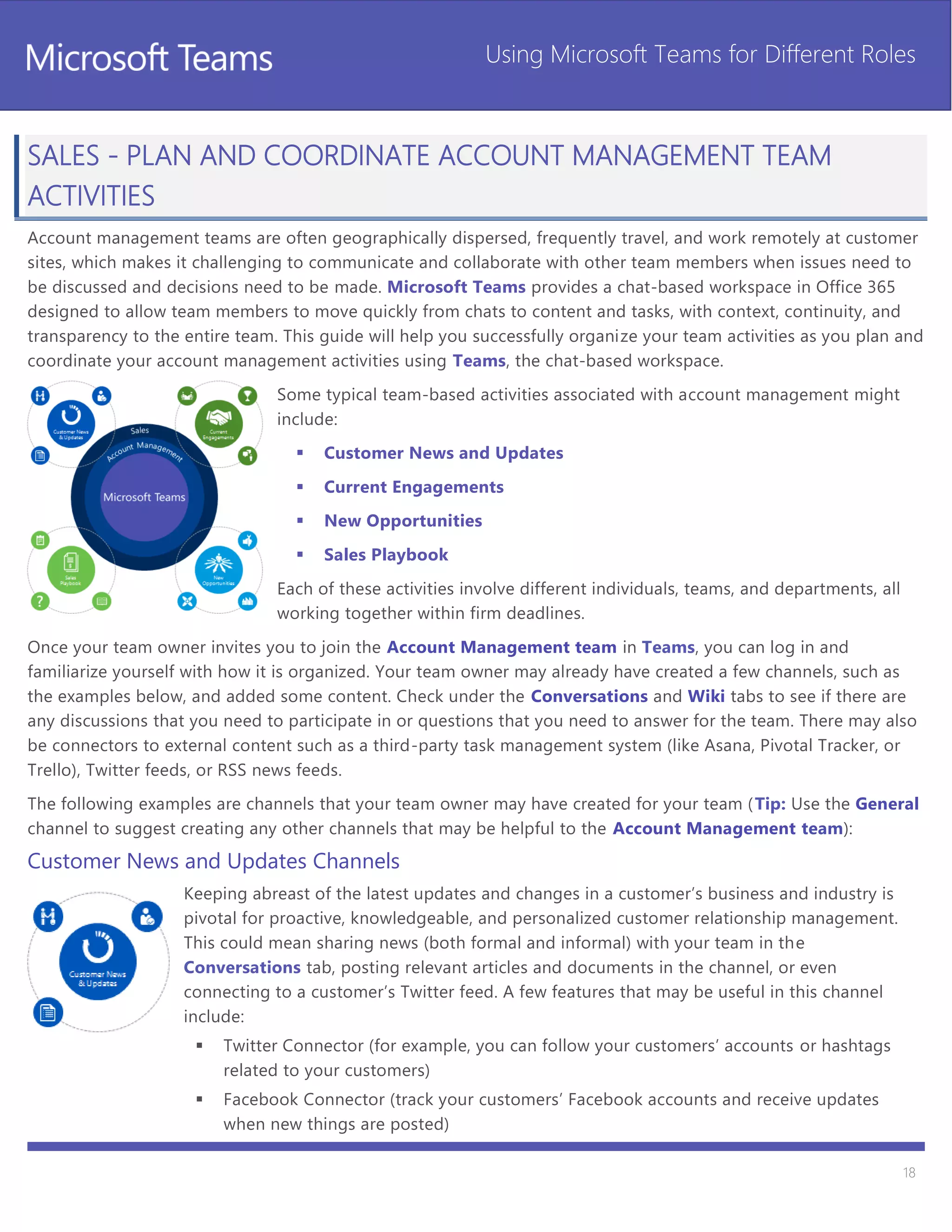 Microsoft teams role specific guide | PDF | Web Conferencing | Computer ...