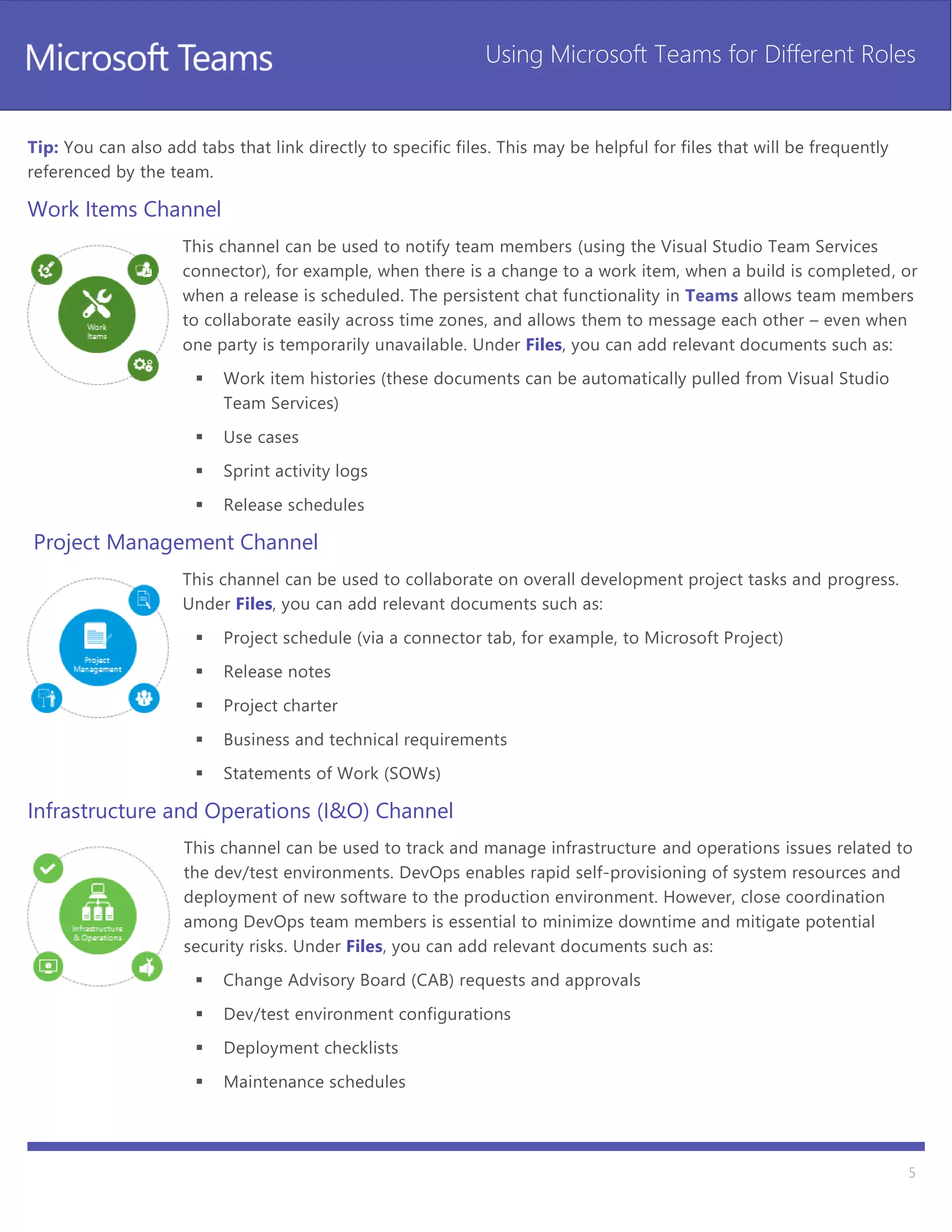 Microsoft teams role specific guide | PDF | Web Conferencing | Computer ...