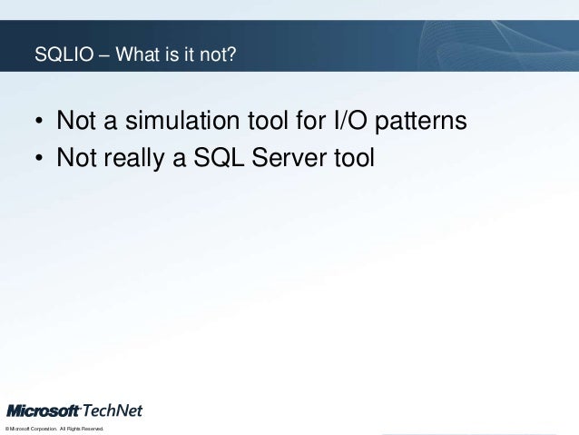 Sqlio Disk Subsystem Benchmark Tool