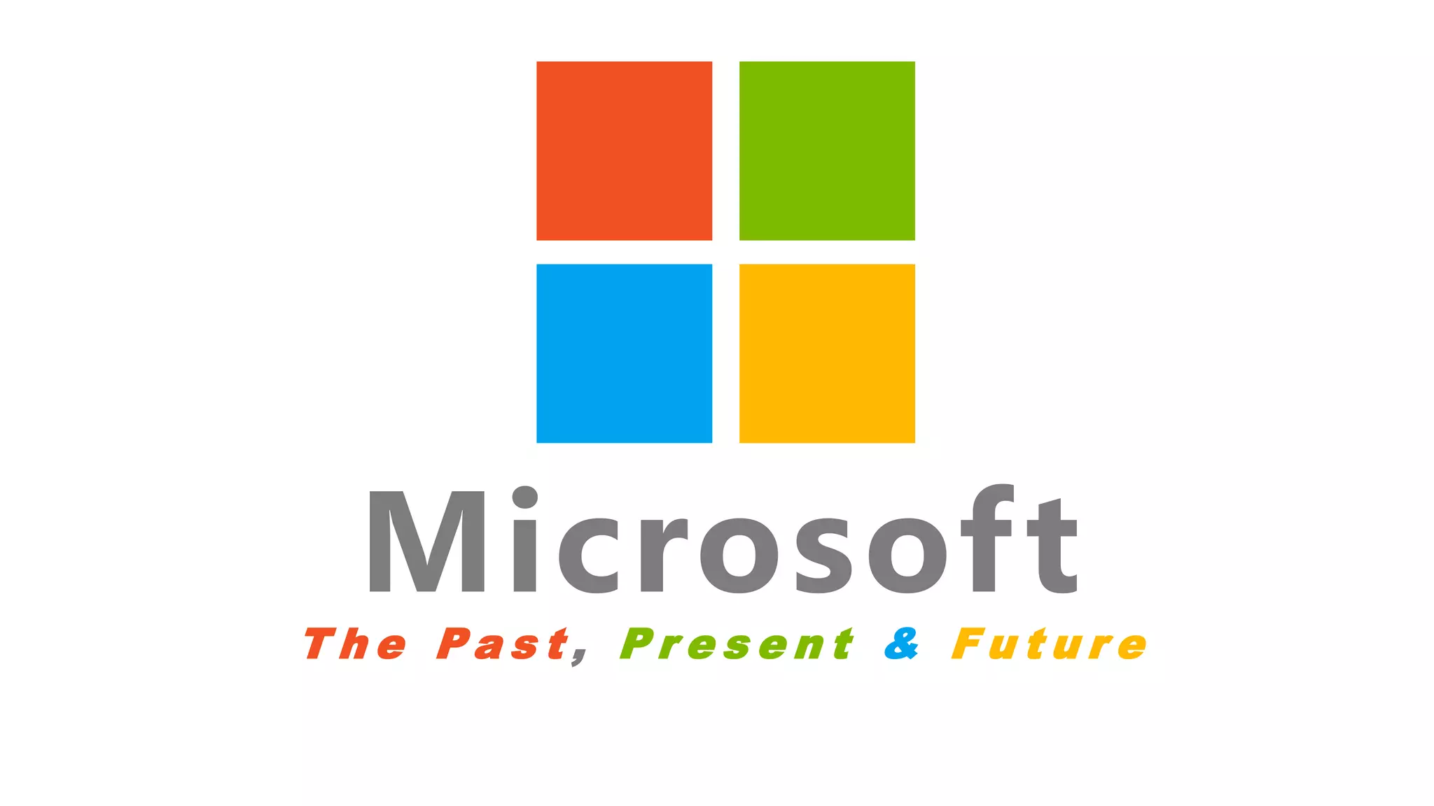 MicrosoftT h e P a s t , P r e s e n t & F u t u r e
 