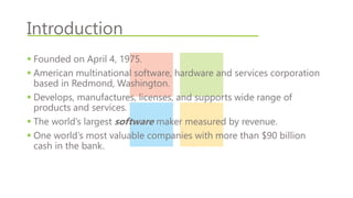 Microsoft technologies presentation | PPTX
