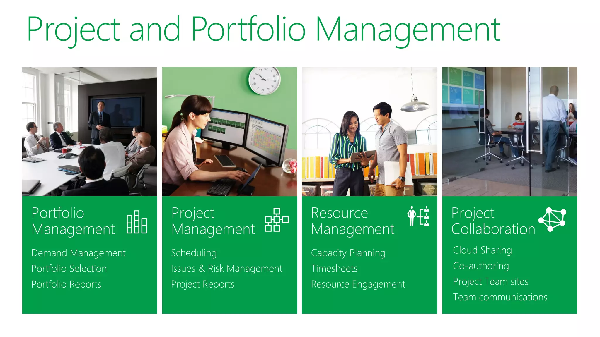 Project and Portfolio Management
 