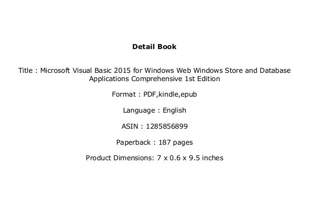 visual basic 2015 free download visual basic 2015 free download